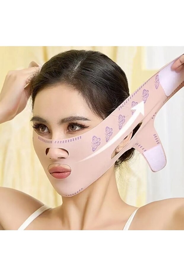 Uyku Yüz Ve Çene Germe Sıkılaştırma Cilt Sıkılaştırma Çift Çene Azaltma Bandı